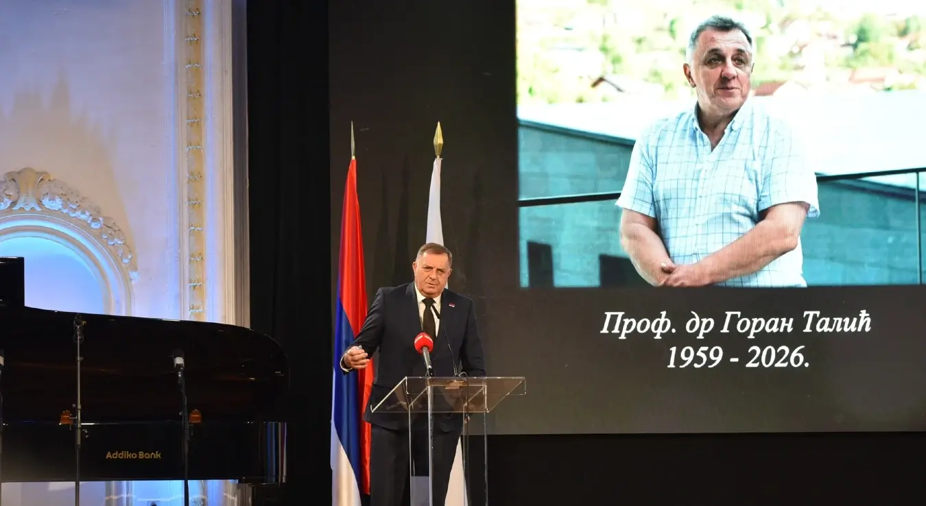 Предсједник СНСД-а Милорад Додик на комеморацији Горану Талићу.